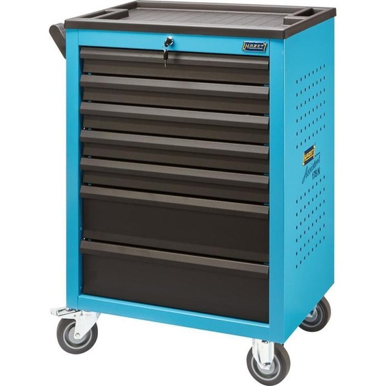 HAZET Servante datelier Assistant 178N-7 Tiroirs plats : 5 x 80 x 527 x 348 mm Tiroirs hauts : 2 x 165 x 527 x 348 mm