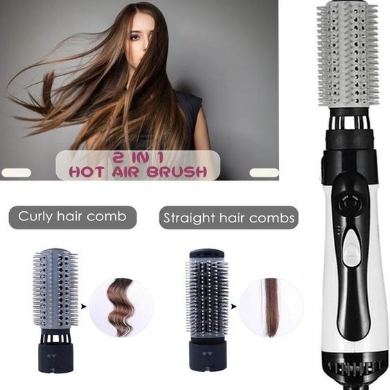 HBMH One Otep-Brosse à souffler électrique professionnelle, ensemble de lissage, sèche-cheveux, styler, brosse à air chaud