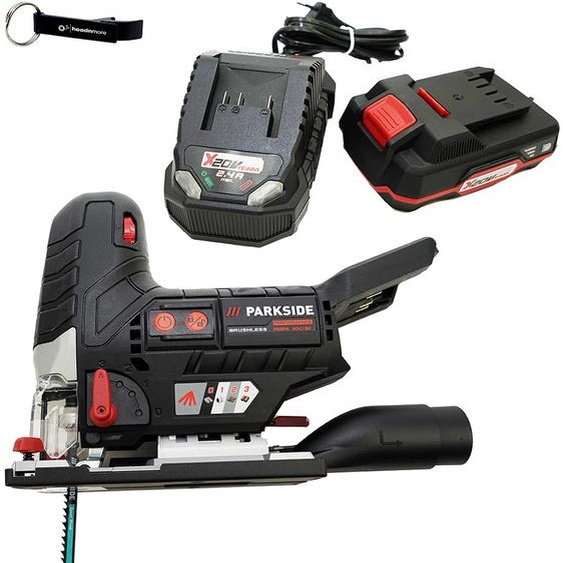 Scie sauteuse sans fil PARKSIDE PERFORMANCE® 20 V PSSPA 20-Li avec batterie (2 Ah) et chargeur (2,4 A)