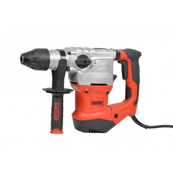 HECHT 1036 Marteau perforateur SDS + | 1500 W | 6 Joules | 4250 SpM | avec accessoires et coffret | Pierre | Béton