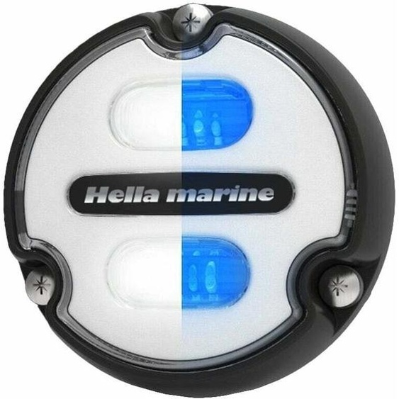 Hella Marine pelo A1 Polymer White/Blue Underwater Light White Lens Deck Light