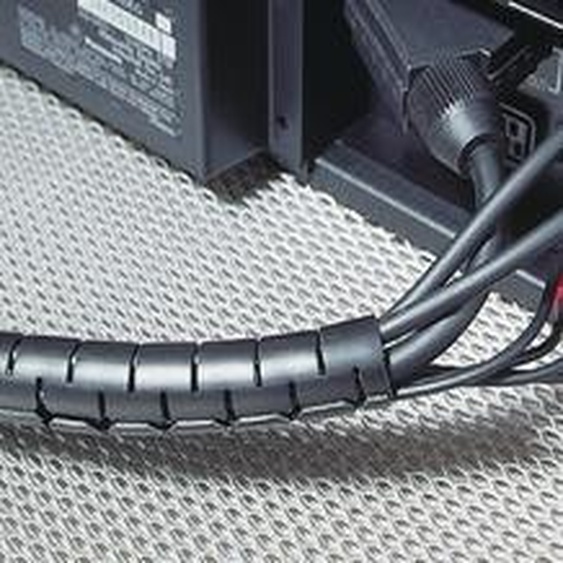 HellermannTyton Gaine spiralée pour faisceau de câbles HWPP 16 mm gris