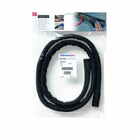 HellermannTyton Helagaine Gaine tressée Twist-In Ø faisceau : 5 - 8 mm Twist-In 08 Contenu : 5 m (170-01012)