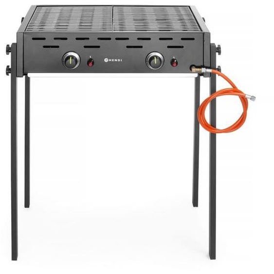 HENDI Gril à gaz Roast-Master Pro noir, Noir, 11,6kW, 790x560x(H)900mm