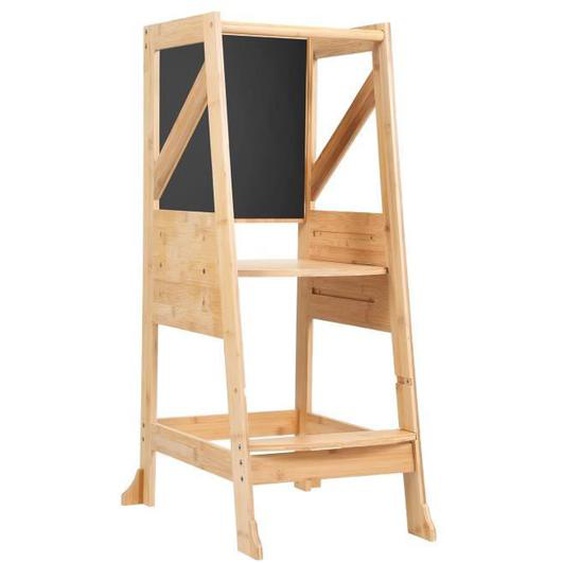 Hengda Tour dApprentissage avec Tableau Noir, Montessori 47x41x90cm TABOURET BEBE