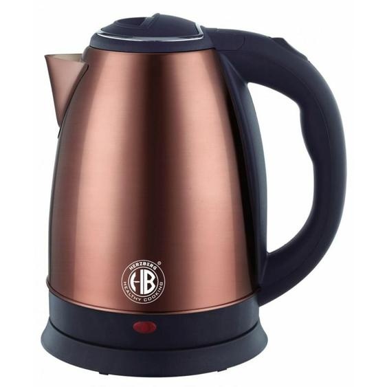 Herzberg - Bouilloire électrique 1.8L inox sans fil Cuivre HG5011-COP