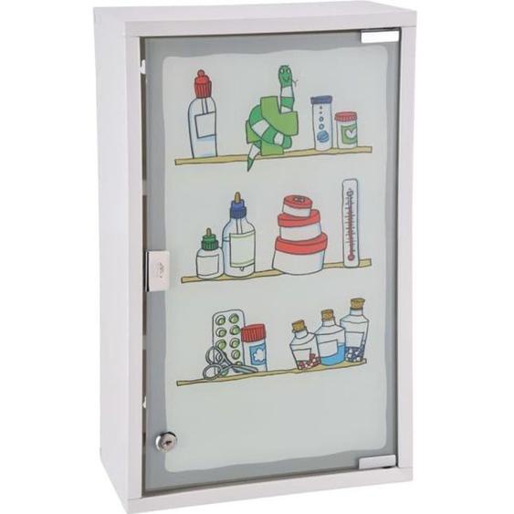HI Armoire à pharmacie 30 x 15 x 50 cm Acier inoxydable