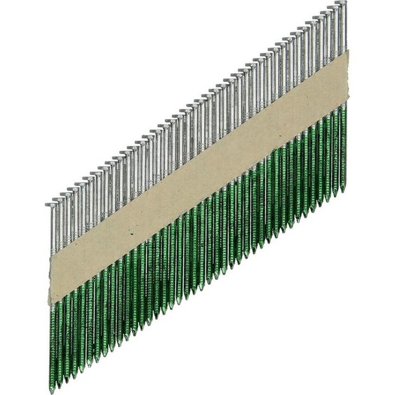 Clous à bois, 34°, 2,8 x 75 mm, 2500 pièces, galvanisés