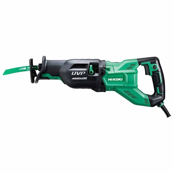 Scie sabre pendulaire moteur Brushless 1100W vit à vide 0-1200/0-1700/ 0-2000/0-2500/0-3000 tr/min, Courses 32mm, cap. Acier 19mm, bois 300mm, tube 130mm, 3,9Kg, variateur vitesses, grande vitesse de coupe, coffret, livrée avec 1 lame