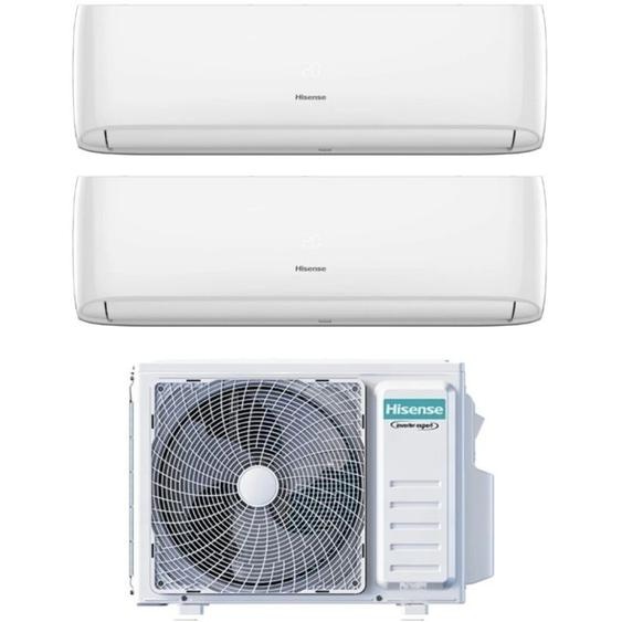 Hisense - Dual Split rèversible Air Conditioner hi-comfort 12+12 series with 2AMW52U4RXC R-32 Wi-Fi Integrated 12000+12000 - New
