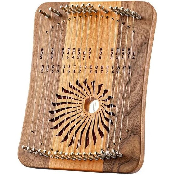 Hluru Lyre 31 cordes Mini pouce Kalyre 17 cordes Kalimba harpe à doigt bois créatif doigt Lyre débutant Instrument de musique