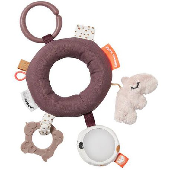 Hochet Anneau Dactivités Deer Friends Rose