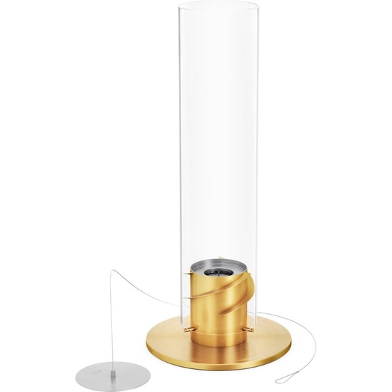 höfats Tischfeuer SPIN 1200 gold Photophore Torche de jardin Acier inoxydable/Verre Ø 23/12 cm