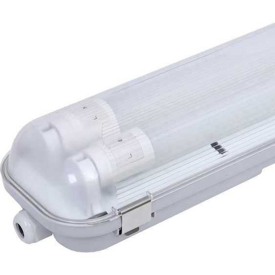 HOFTRONIC - Lampe fluorescente LED 150 cm 2x24W 6000K IP65 blanche