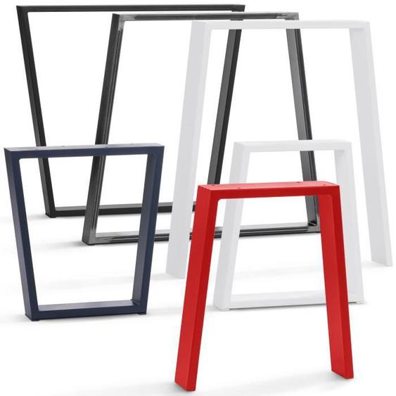 HOLZBRINK Pied de table trapèze 30-40x43cm Noir 1 Pied