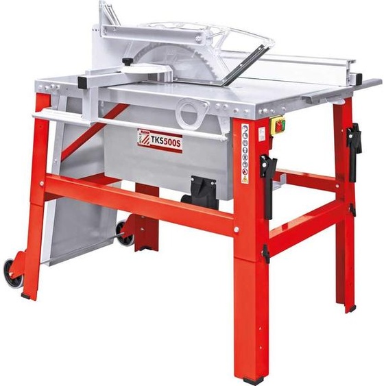 Holzmann TKS500S_400V, 2800 RPM, 15 cm, 31 cm, 110 dB, Freestanding, Rouge, Acier inoxydable