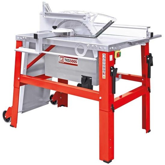Holzmann TKS500S_400V, 2800 RPM, 15 cm, 31 cm, 110 dB, Freestanding, Rouge, Acier inoxydable
