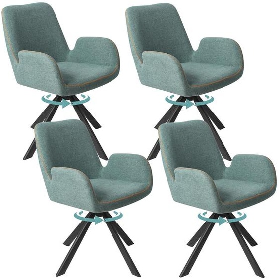 HOMAVO Chaises de salle à manger (lot de 4) | Chaise de salle à manger, chaise de bureau, tabouret, chaise de bureau