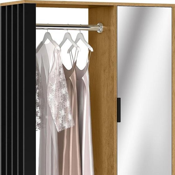 HOMCOM set darmoire - panneau daggloméré - 80L x 30L x 175H cm - bois naturel