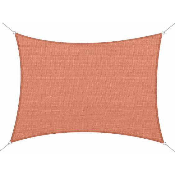 Homcom - Voile dombrage rectangulaire 4 x 6 m toile solaire taud de soleil brique terracotta