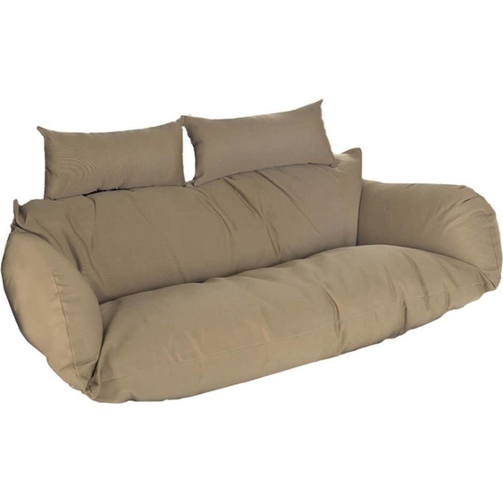 HOME DELUXE Coussin pour fauteuil suspendu en polyrotin TWIN - Marron - 105 x 41 x 45 cm | Coussins dextérieur, housses