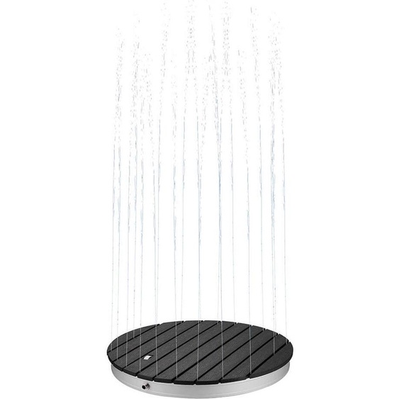 HOME DELUXE Douche au sol en WPC CALIA Anthracite - ⌀ 70,5 cm | Douche au sol, douche dextérieur, douche de jardin, douche extérieure
