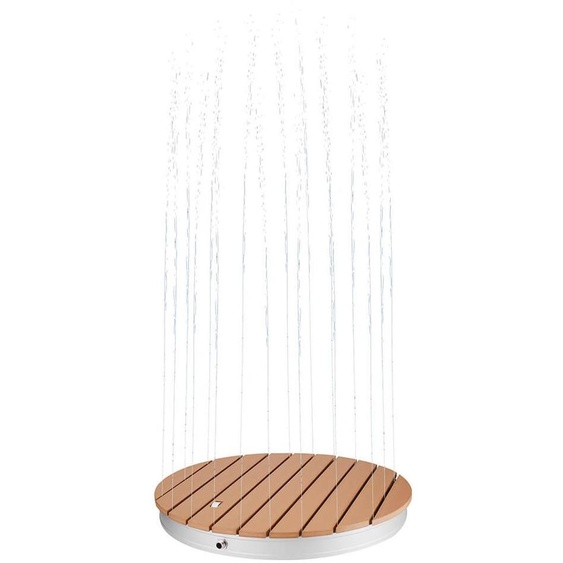HOME DELUXE Douche au sol WPC CALIA teck - ⌀ 70,5 cm | Douche au sol, douche extérieure, douche de jardin, douche dextérieur