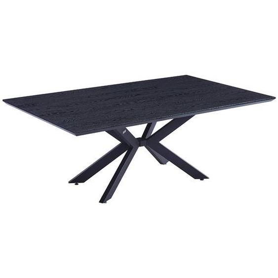 Home Deluxe - Ensemble de table à manger AVENCIA avec 6 chaises PAKU Anthracite - Couleur : Dark Oak, Dimensions : 200 x 76 x 120 cm, Pied en étoile, Rectangulaire, Extensible I Ensemble de table à rallonge Meubles de salle à manger