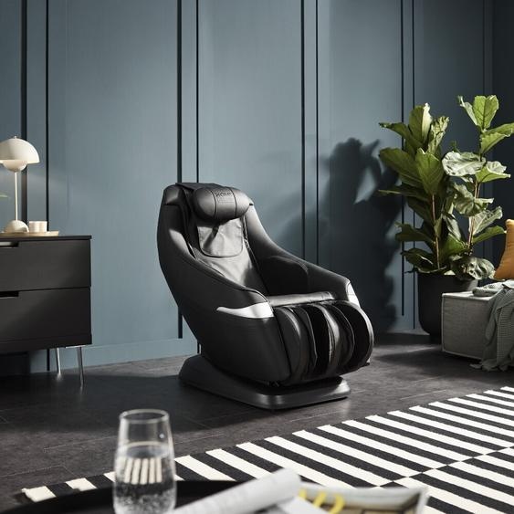 HOME DELUXE - Fauteuil de massage ATTIVA noir - avec accessoires complets I Fauteuil de massage relax avec fonction chaleur