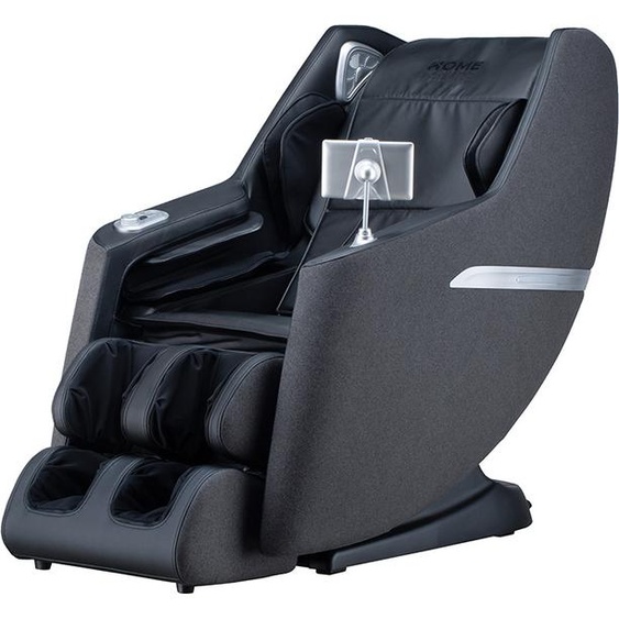 HOME DELUXE Fauteuil de massage CORVIA avec rembourrage en tissu Premium - Anthracite I Massage avec fonction chaleur, fauteuil, fonction zéro gravité, massage du dos, massage de la nuque, massage des pieds, relaxation, matériaux et tissus de haute