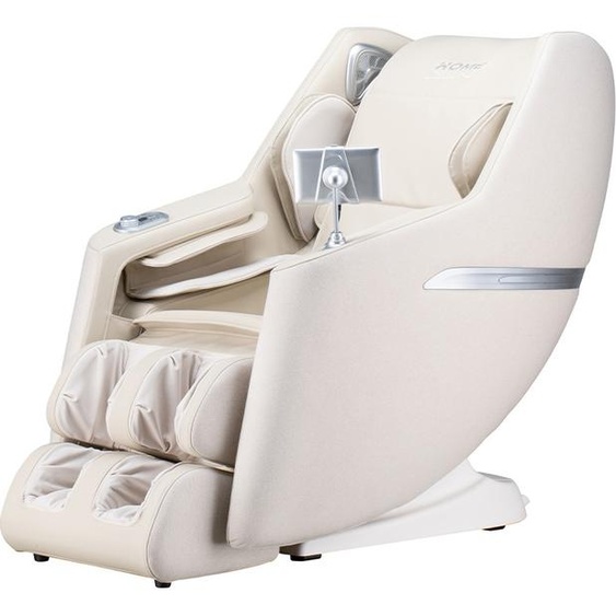 HOME DELUXE Fauteuil de massage CORVIA avec rembourrage en tissu Premium - Beige I Massage avec fonction chaleur, fauteuil, fonction zéro gravité, massage du dos, massage de la nuque, massage des pieds, relaxation, matériaux et tissus de haute qualité,