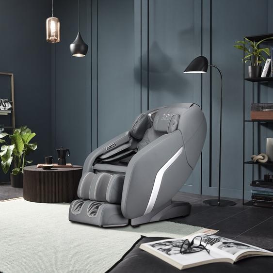 HOME DELUXE - Fauteuil de massage DUNES Anthracite - avec fonction Zero Gravity, Bluetooth et chauffage I Fauteuil de massage relax avec fonction chaleur