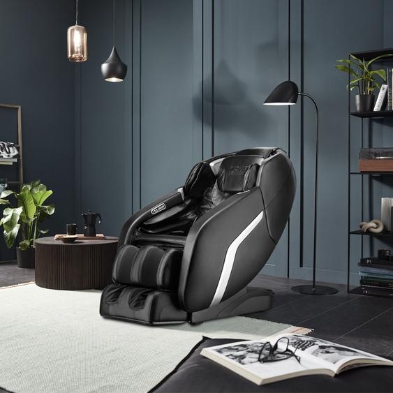HOME DELUXE - Fauteuil de massage DUNES noir - incl. fonction Zero Gravity, Bluetooth et chauffage I Fauteuil de massage relax avec fonction chaleur