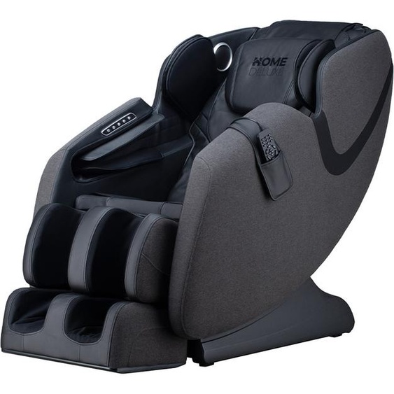 HOME DELUXE Fauteuil de massage MARINO avec rembourrage en tissu Premium Anthracite - 135,4 x 73,5 x 103 cm | 6 programmes de massage, avec rembourrage textile, Zero-Gravity
