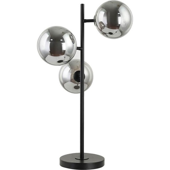 HOME DELUXE Lampe de table en verre VIOLA - Gris fumé | Lampe de table, lampe de bureau Lampe de lecture