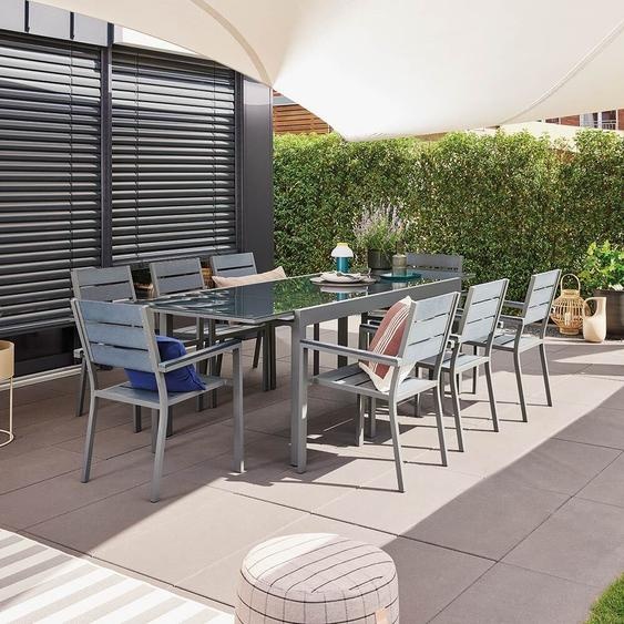 HOME DELUXE - Table de jardin extensible - Sol - ca. 180(240) x90x75 cm - accessoires inclus