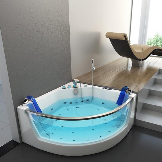 Home Deluxe, Whirlpool, Eckbadewanne, Badewanne, Wanne, Jacuzzi, Pool, Spa