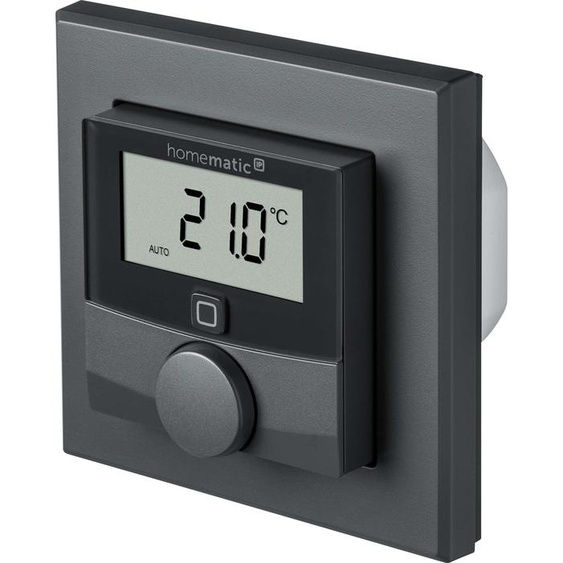 Homematic IP Smart Home Thermostat mural avec sortie de commutation HmIP-BWTH-A - pour interrupteur de marque, anthracite