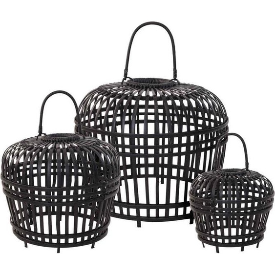 HOMESTYLING Abat-jour bambou HOMESTYLING noir 60 cm KO-J11301620L