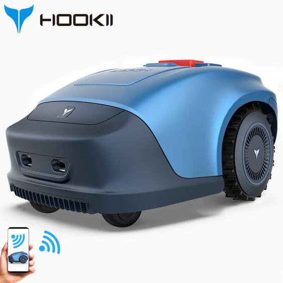 HOOKII Tondeuse robot pour Jardins Jusqu’à 1000m², Tonte parallèle, redécoupe et Recharge Automatique, Bluetooth/WiFi