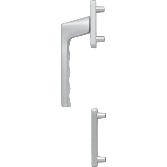 HOPPE Demi-garniture de poignée de fenêtre TOULON extérieur haut, aluminium argent anodisé