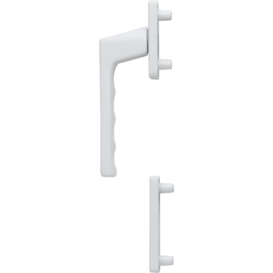 HOPPE Demi-garniture de poignée de fenêtre TOULON extérieur haut, aluminium blanc