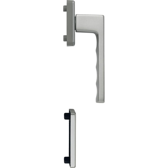 HOPPE Demi-garniture de poignée de fenêtre TOULON intérieur, aluminium effet inox