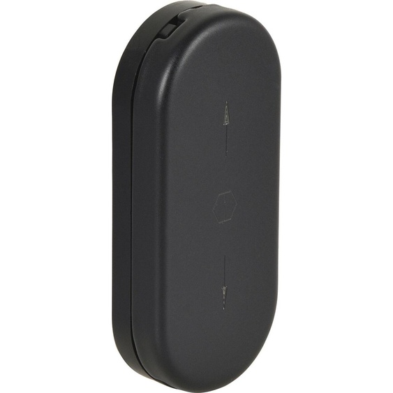 HOPPE Rosace pour poignée de fenêtre, aluminium noir mat