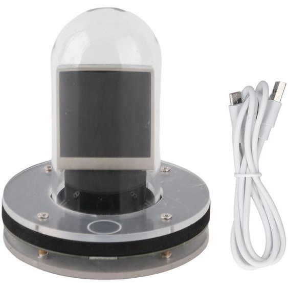 Horloge à tubes Nixie avec écran LCD IPS RGB connectée au Wi-Fi, affichage météo, format 12/24 heures, électronique