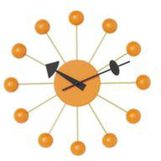 Horloge Ball Clock - orange
