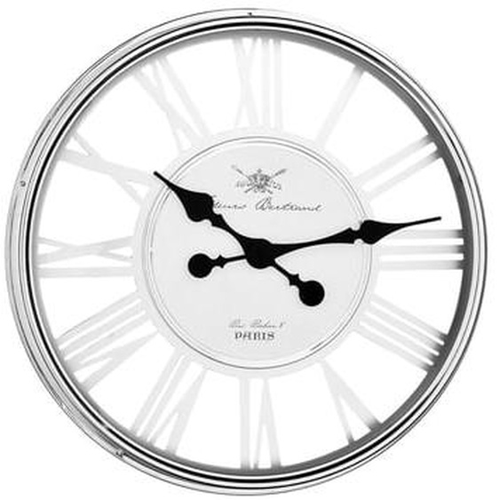 Horloge chrome ajourée 56cm