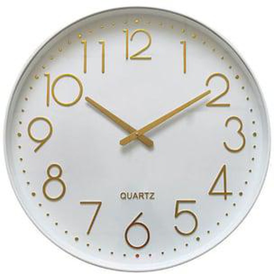 Horloge color block blanc 50.9cm