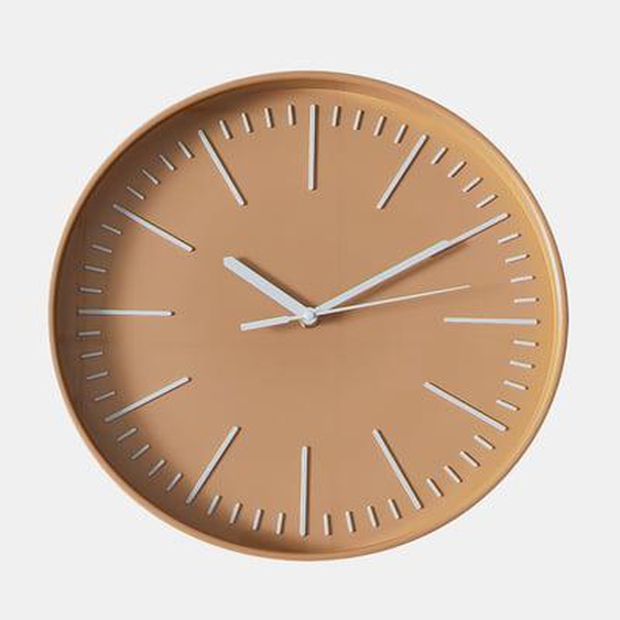 Horloge color block orange 30,5cm