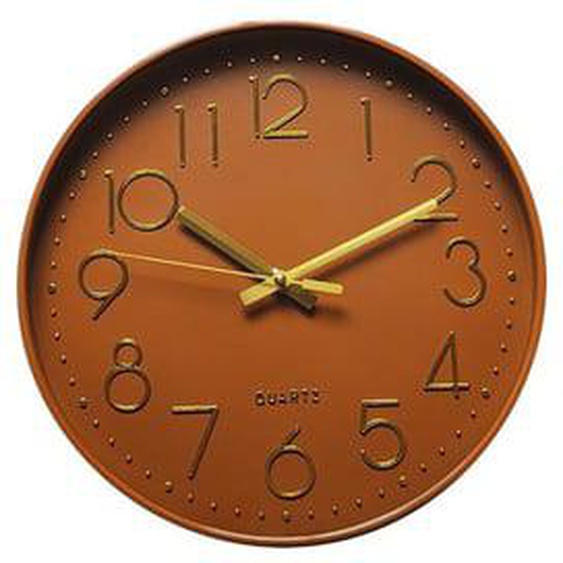 Horloge color block terracotta 30.5cm